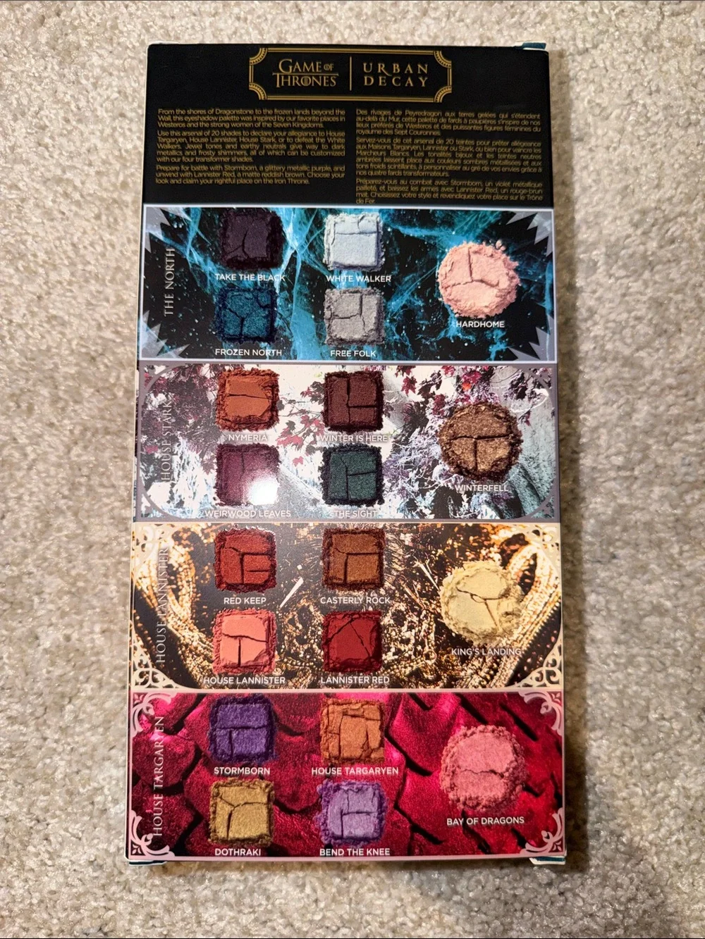 Urban Decay Game of Thrones Eyeshadow Palette - BRANDE NEW